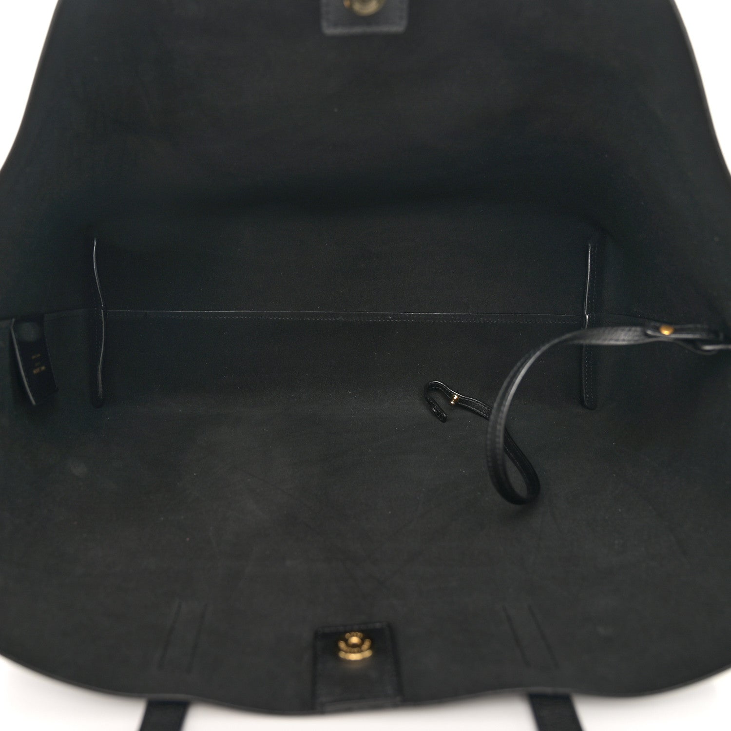 Saint Laurent Calfskin Large Shopping Tote Black 6 of 11