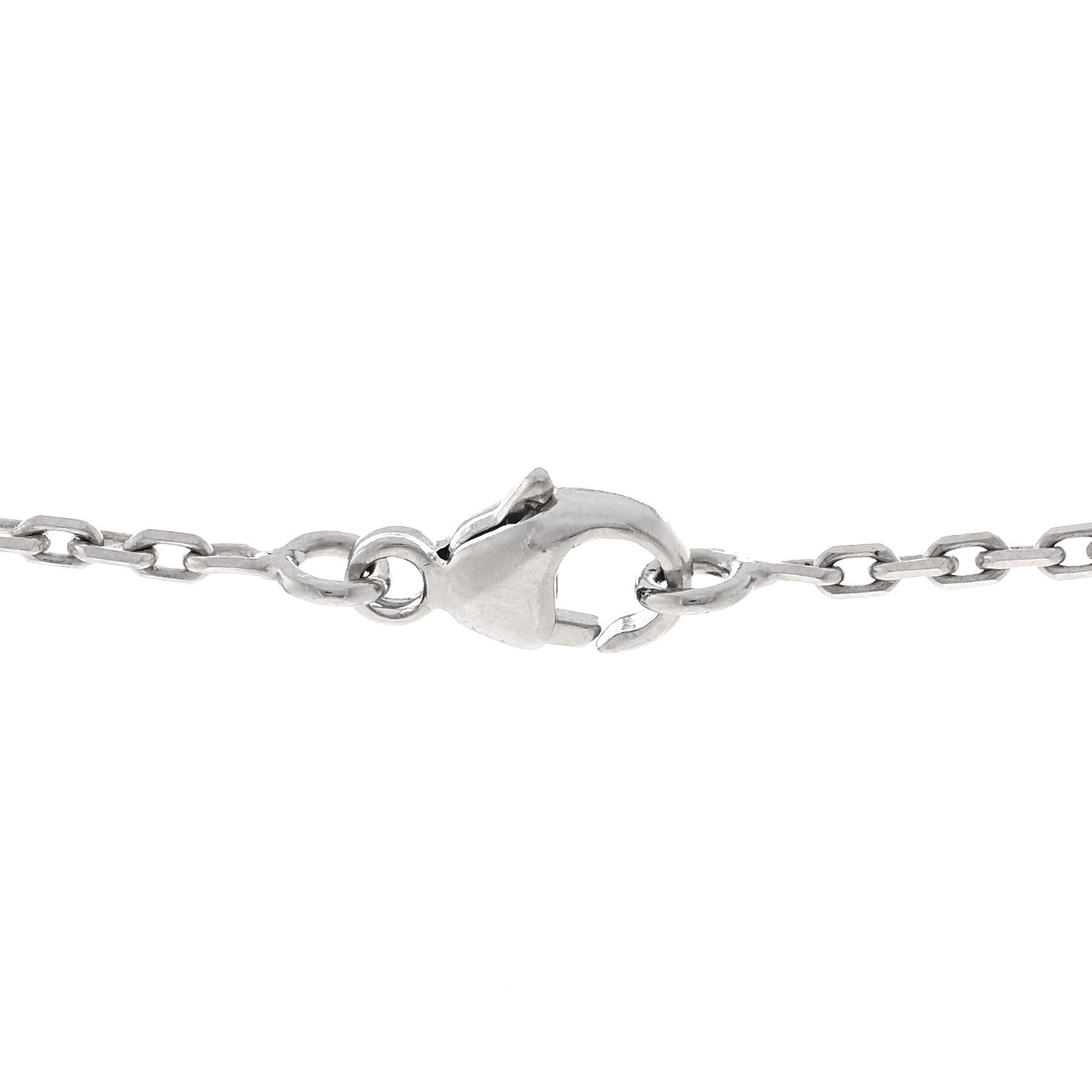 Lacquered Palladium Mini Pop H Pendant Necklace Black