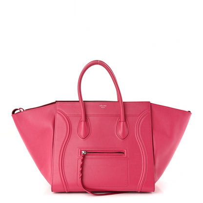 Celine Grained Calfskin Medium Phantom Luggage Fuchsia 1 of 14
