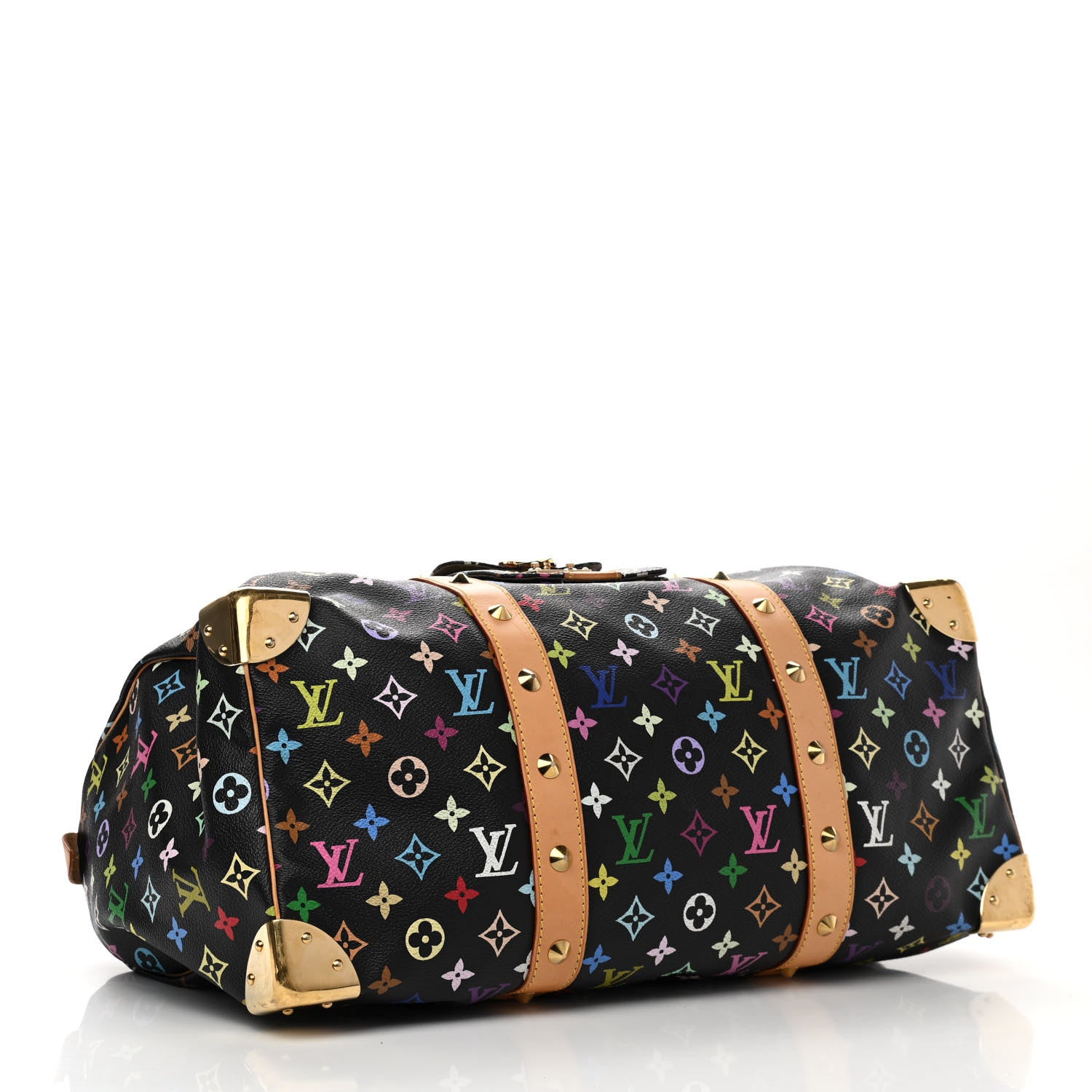 Louis Vuitton Monogram Multicolor Keepall 45 Black 4 of 18