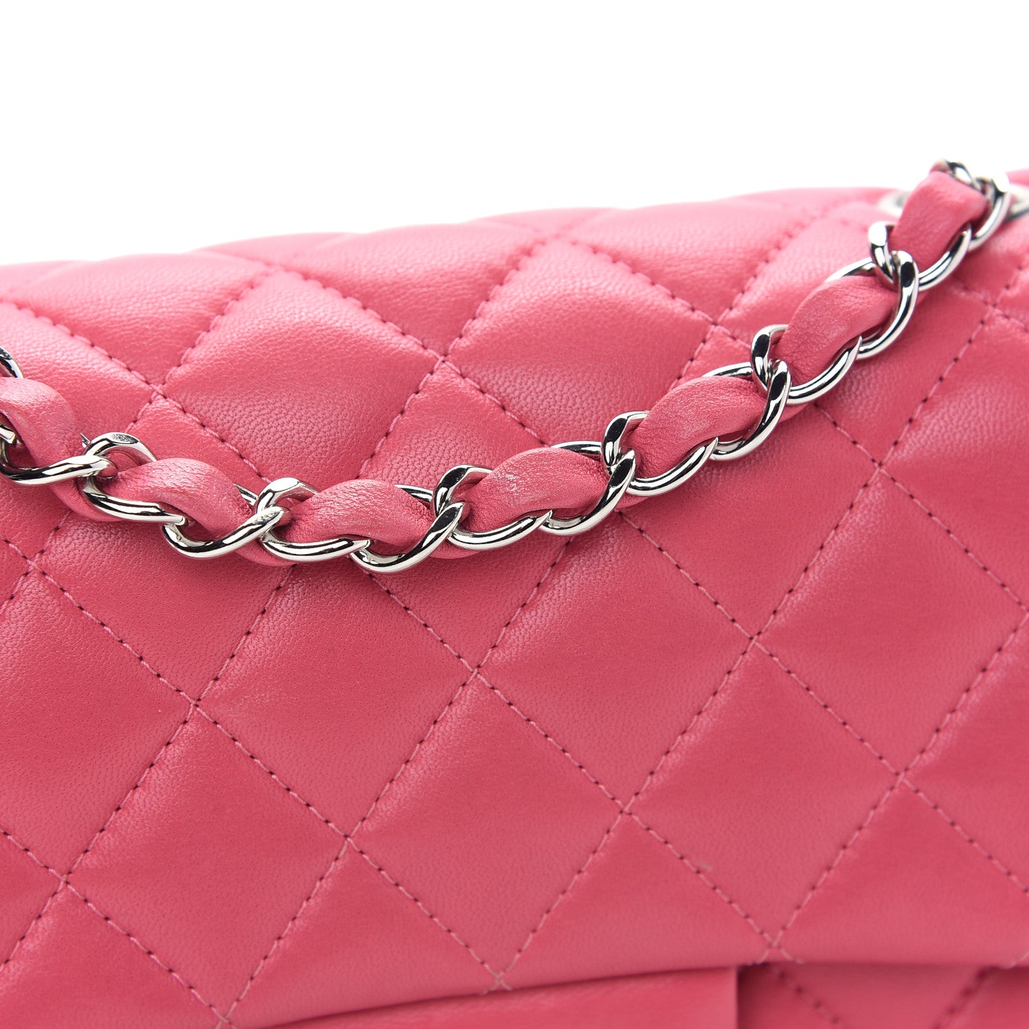 Chanel Lambskin Quilted Mini Square Flap Pink 10 of 10