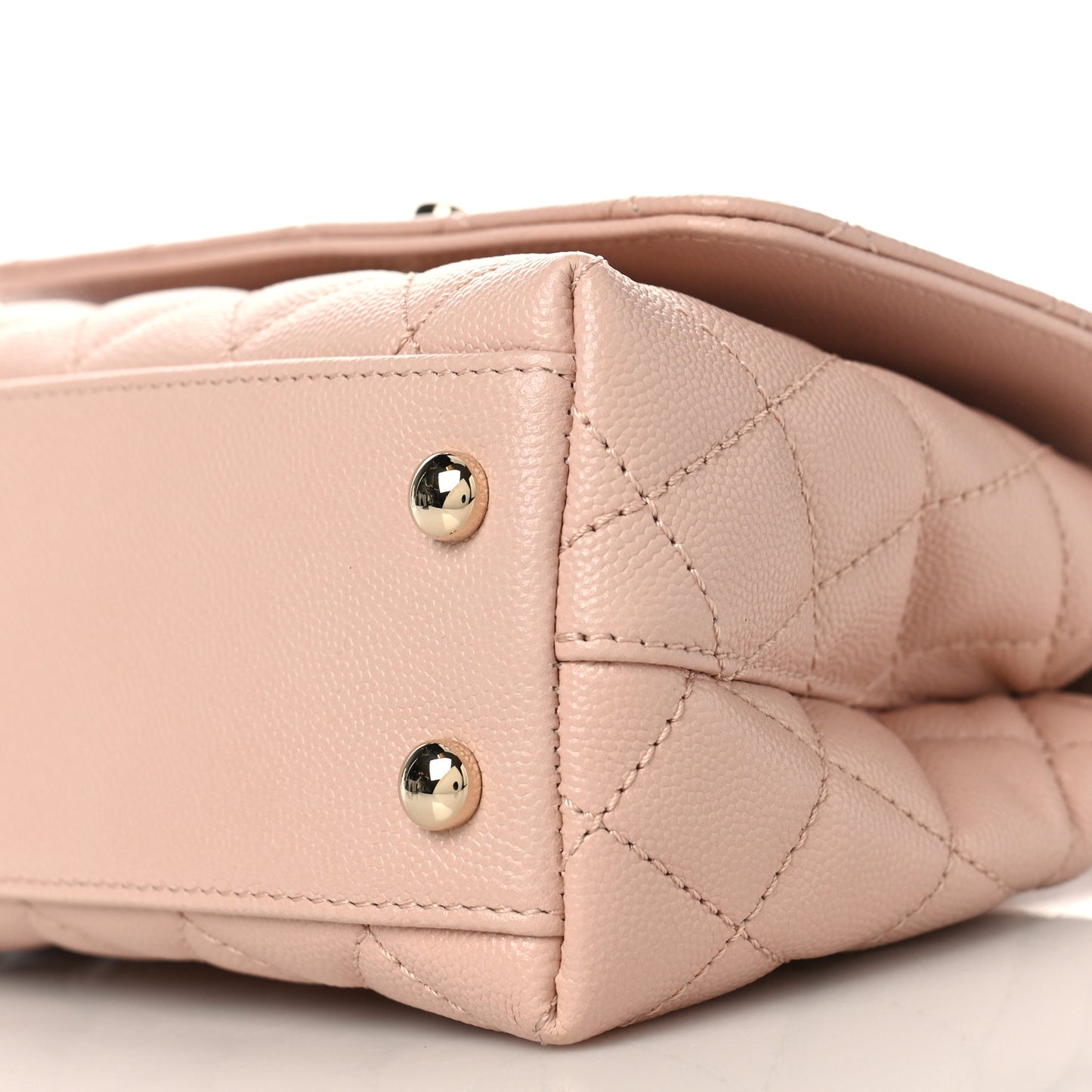 Caviar Quilted Extra Mini Coco Handle Flap Light Pink