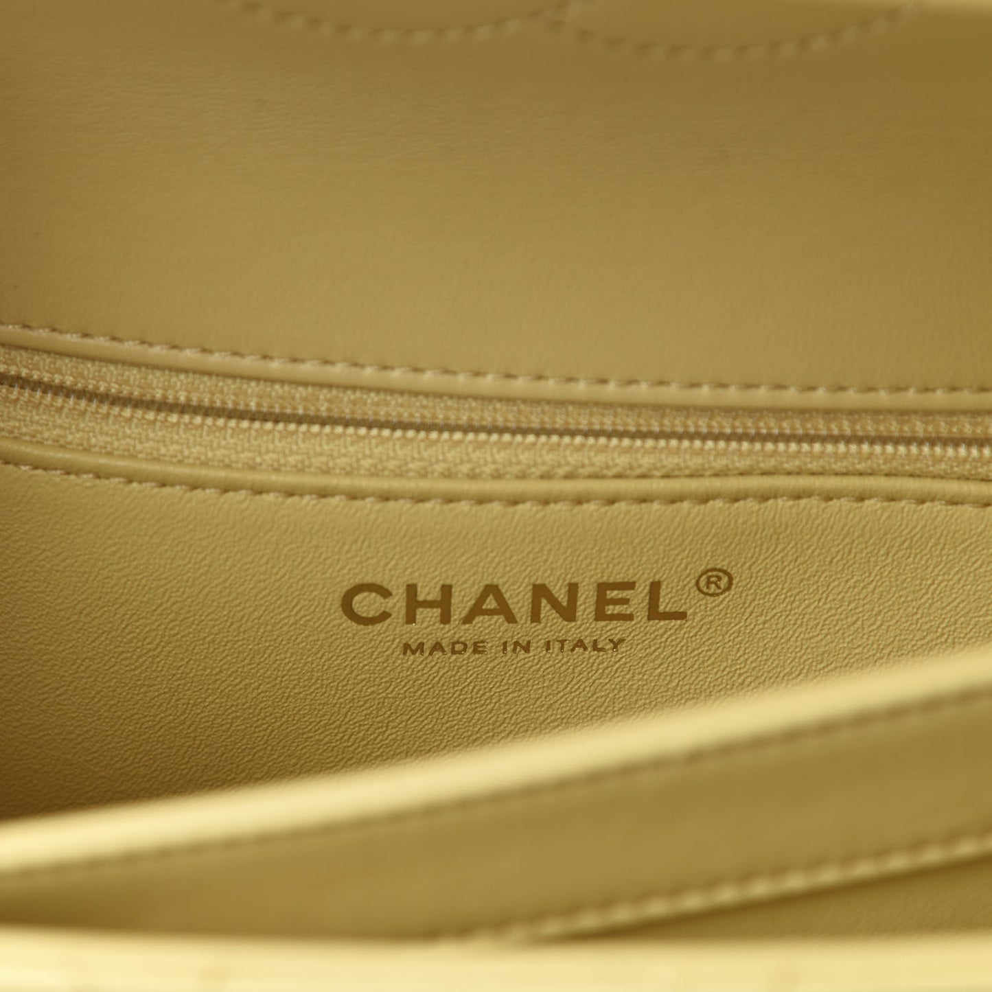 Lambskin Quilted Medium Trendy CC Flap Yellow