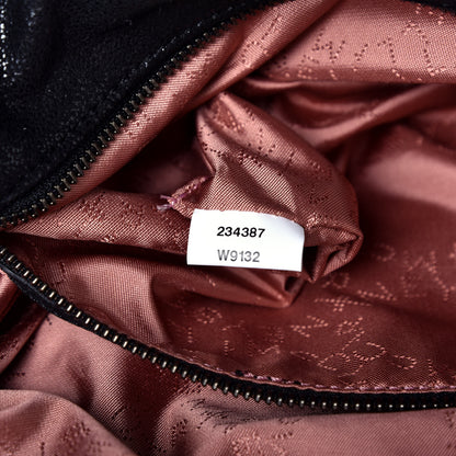 Stella McCartney Shaggy Deer Small Falabella Fold Over Tote Black 7 of 9