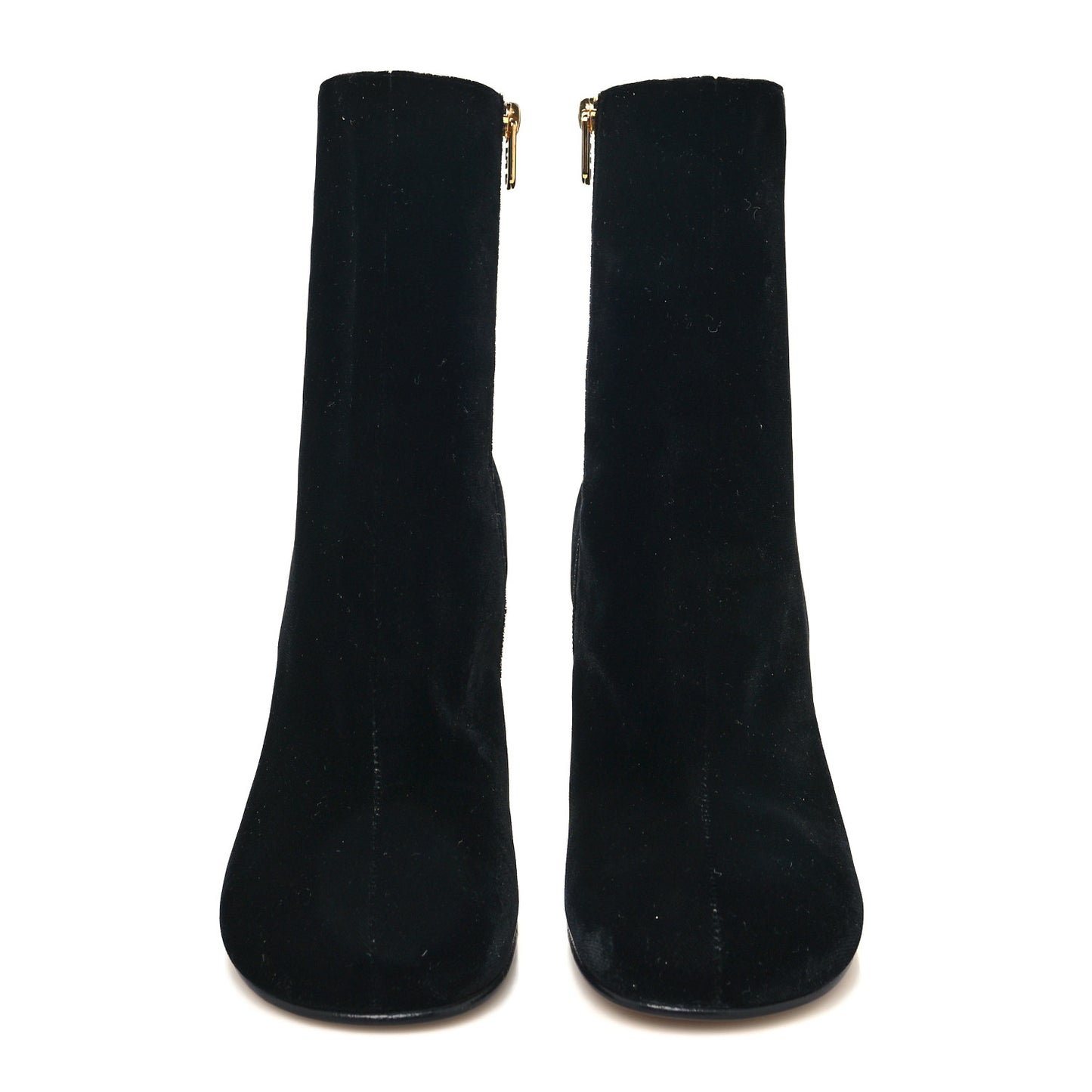 Velvet Fendi First 95mm Ankle Boots 39 Black