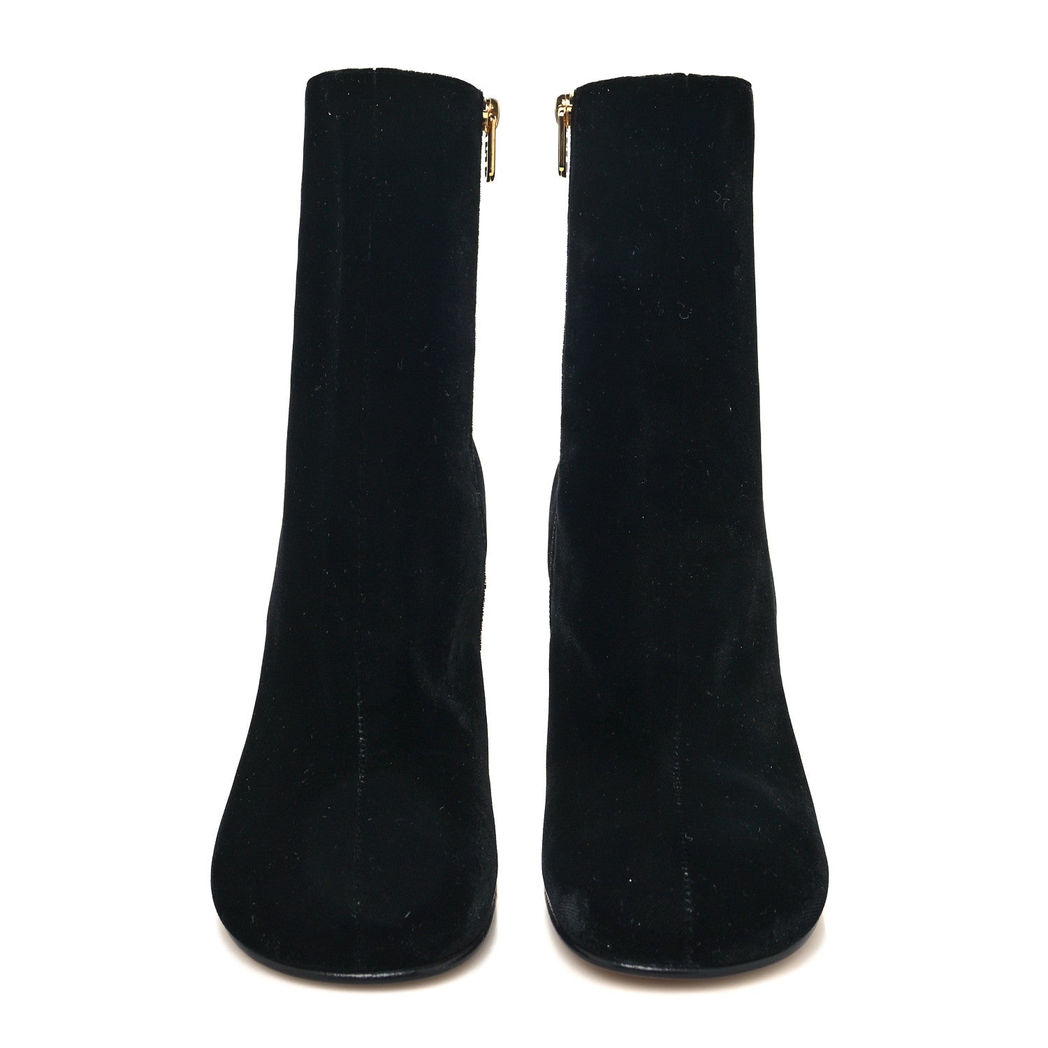 Fendi Velvet Fendi First 95mm Ankle Boots 39 Black 2 of 7