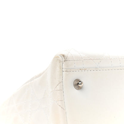 Christian Dior Lambskin Cannage Medium Lady Dior White 21 of 24