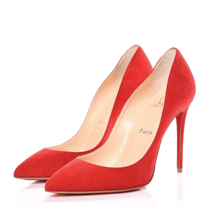 Christian Louboutin Veau Velours Pigalle Follies 100 Pumps 36.5 Oeillet 3 of 9
