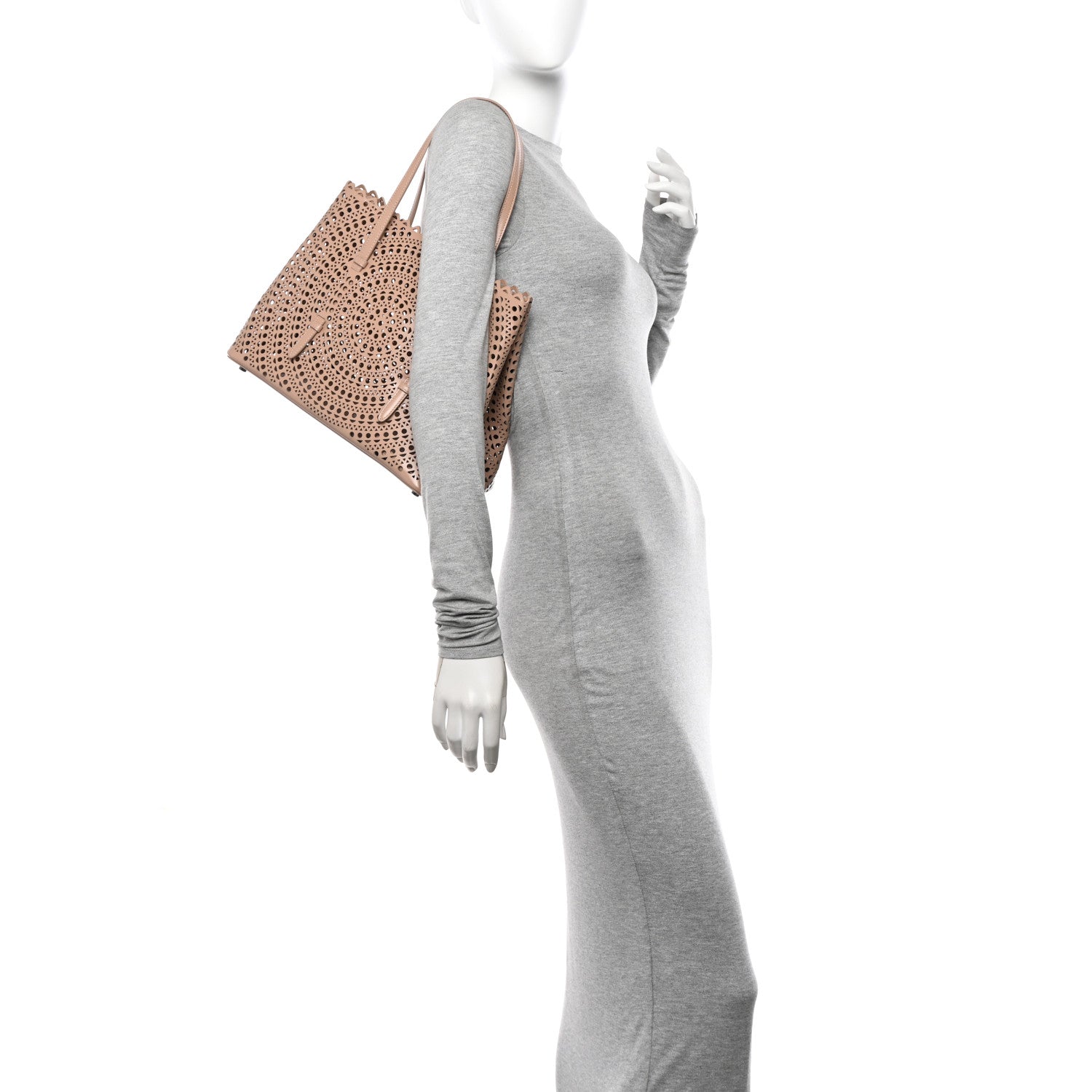 Alaia Calfskin Vienne Mina 32 Bag Sandy 2 of 12
