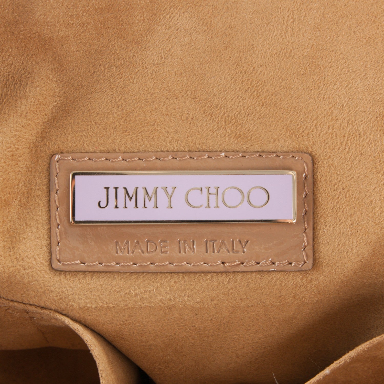 Jimmy Choo Patent Thora Dome Shopper Nude 6 of 6