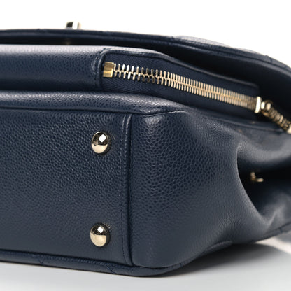 Chanel Caviar Quilted Medium Business Affinity Flap Navy 9 of 14