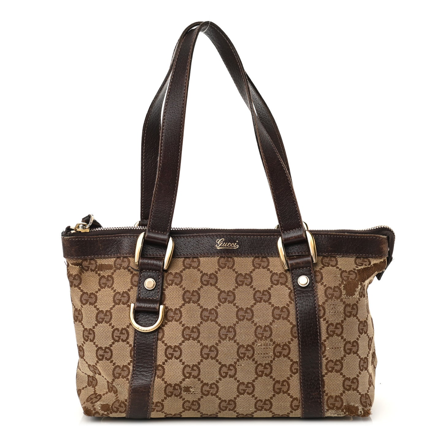 Monogram Small Abbey Tote Dark Brown