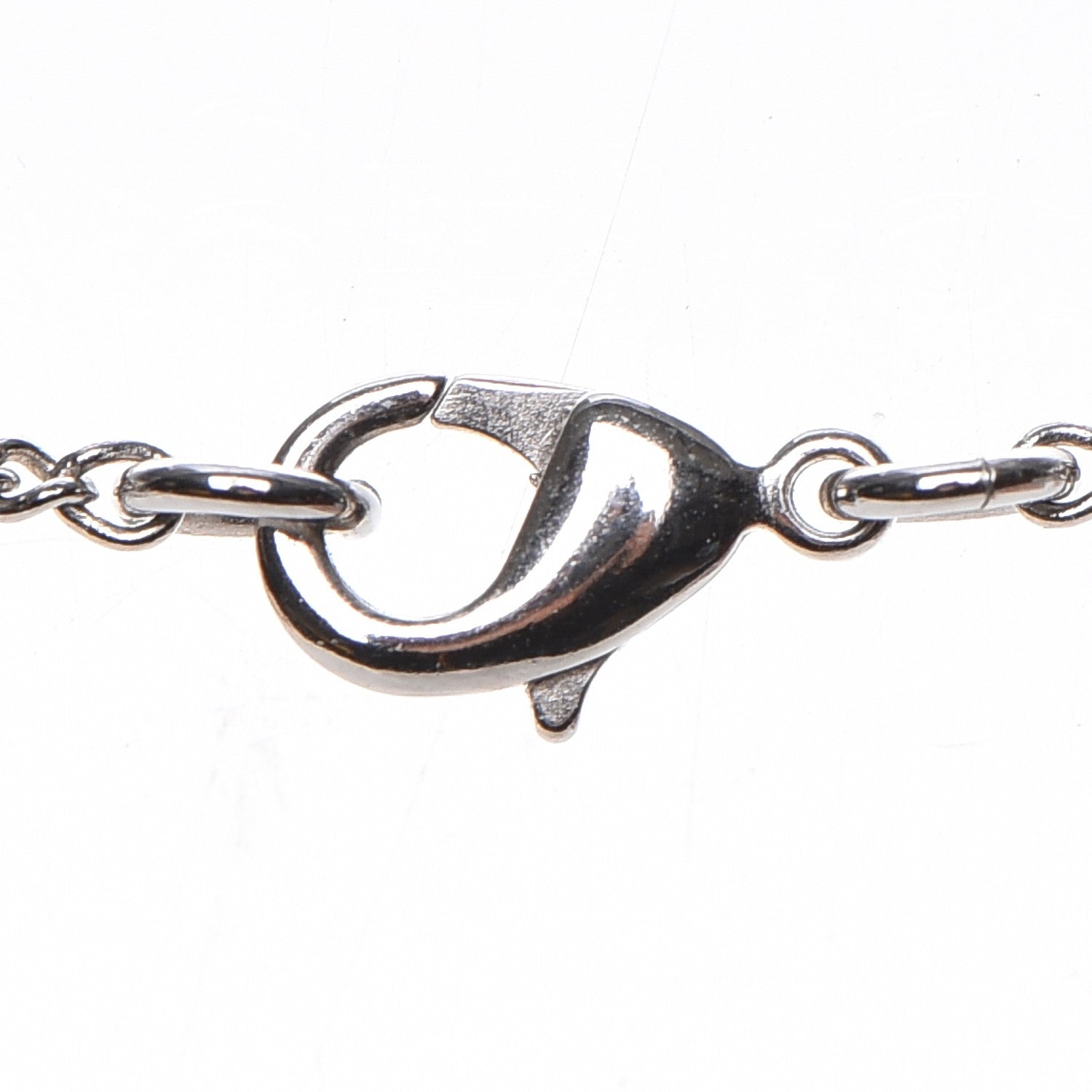 Chanel Baguette Crystal Large CC Necklace Silver Black 5 of 7