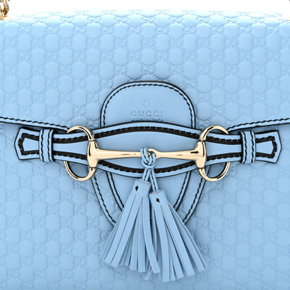 Gucci Microguccissima Medium Emily Chain Shoulder Bag Mineral Blue 8 of 10