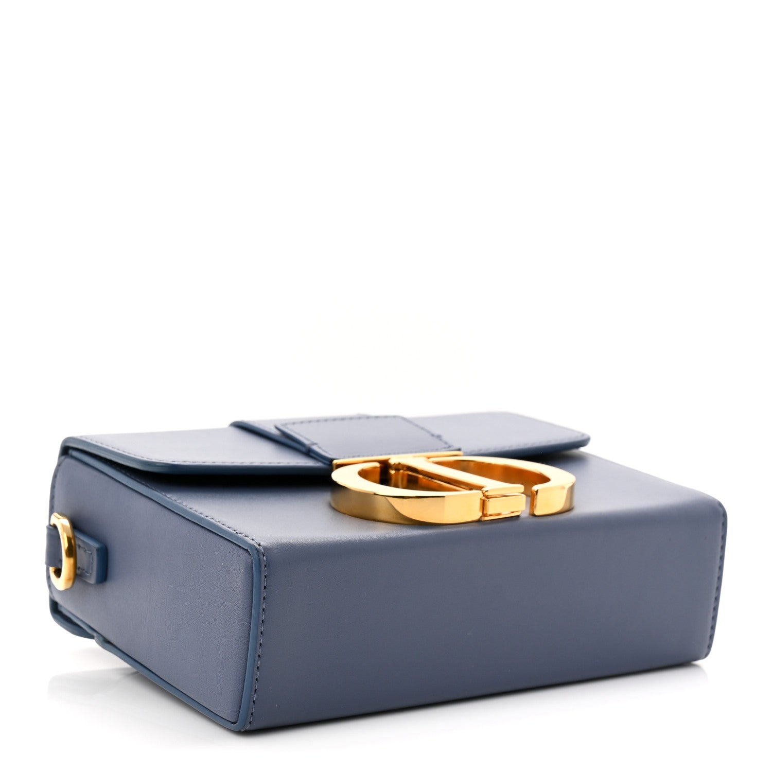 Christian Dior Box Calfskin 30 Montaigne Box Bag Blue 4 of 11