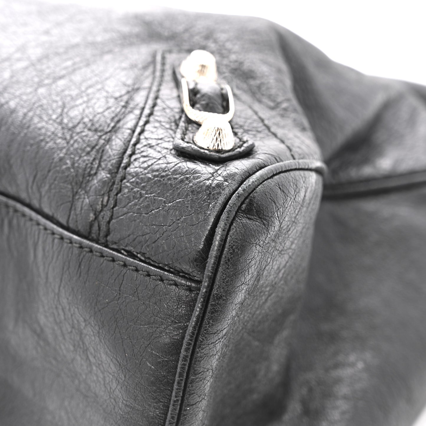 Agneau Giant 12 Silver Hardware Velo Black
