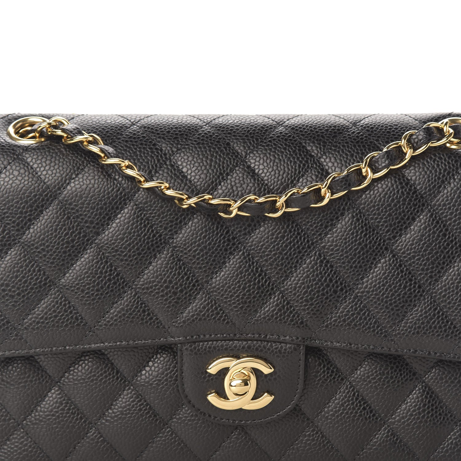 Chanel Caviar Quilted Medium Double Flap Black 10 of 10
