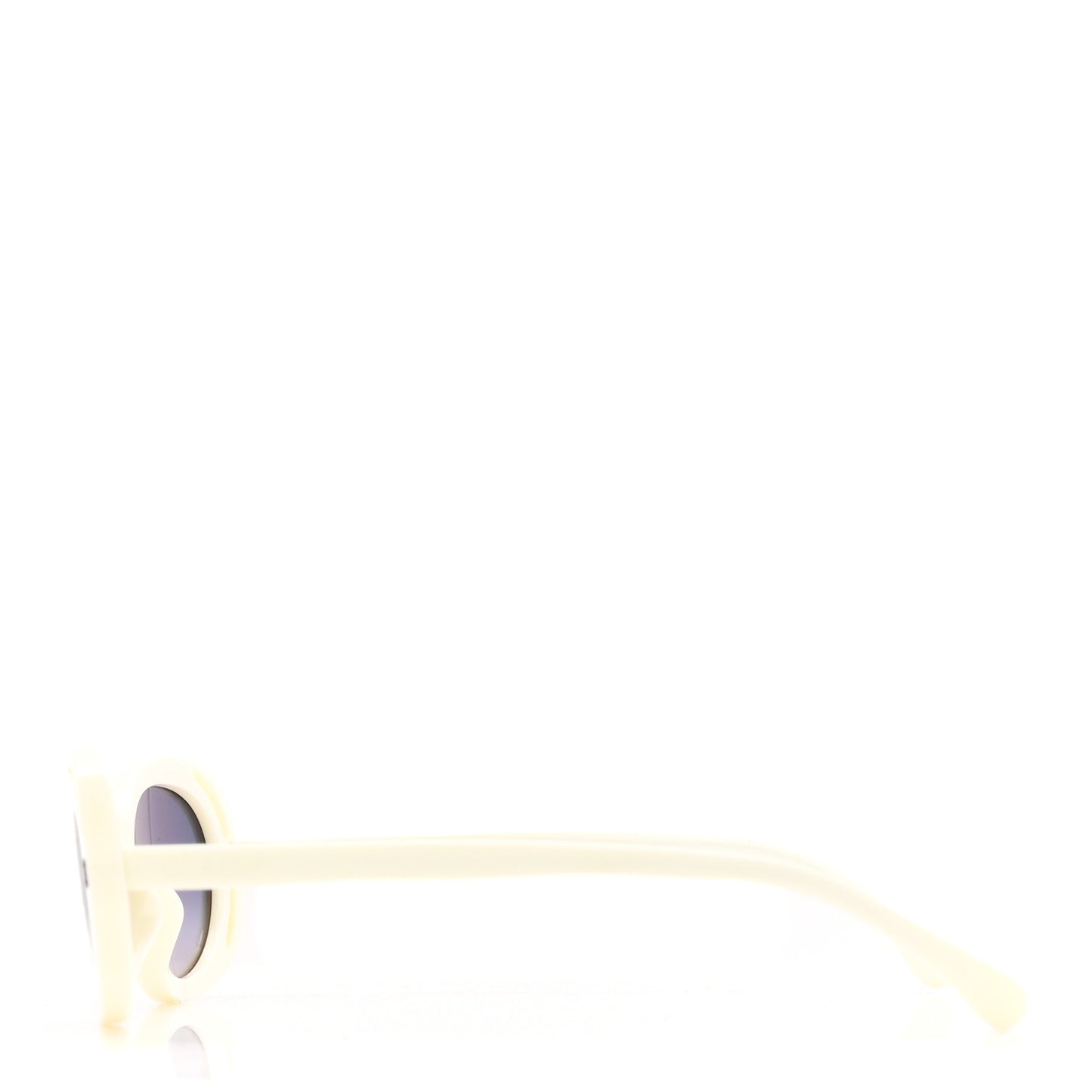 Acetate Oval Sunglasses 71571A White