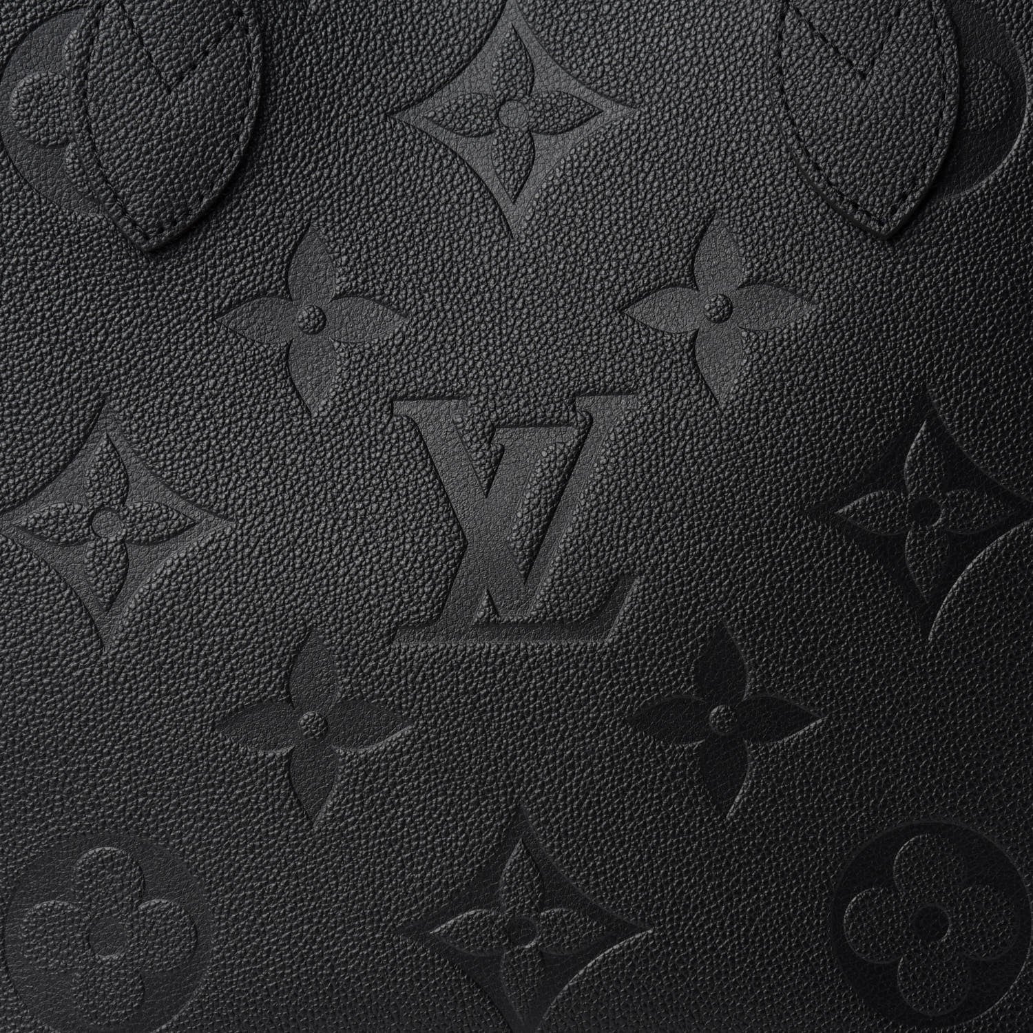 Louis Vuitton Empreinte Monogram Giant Neverfull MM Black 9 of 10