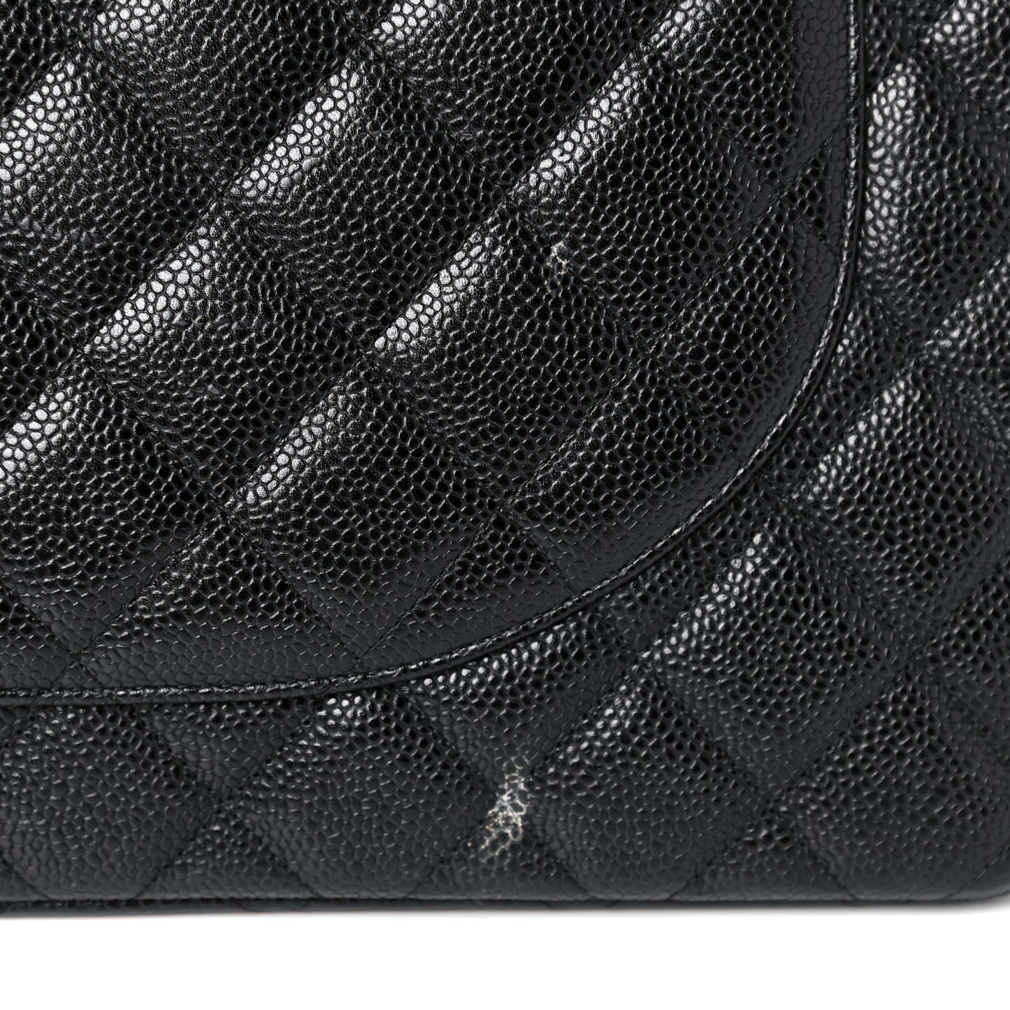 Caviar Quilted Maxi Double Flap Black