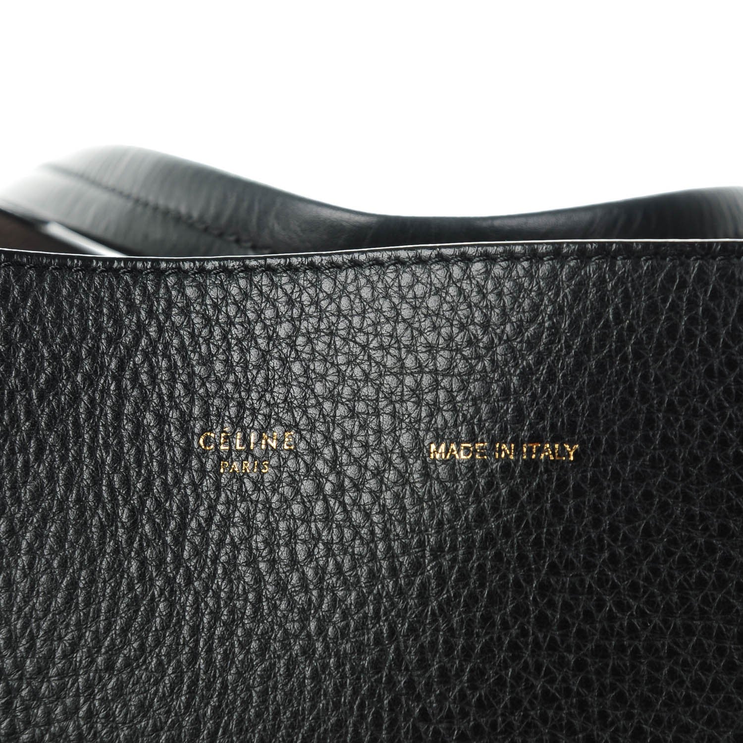 Celine Soft Grained Calfskin Medium Cabas Phantom Black 8 of 8