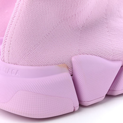 Balenciaga Technical 3D Recycled Knit Womens Speed 2.0 Sneakers 38 Monocolor Light Pink 4 of 5