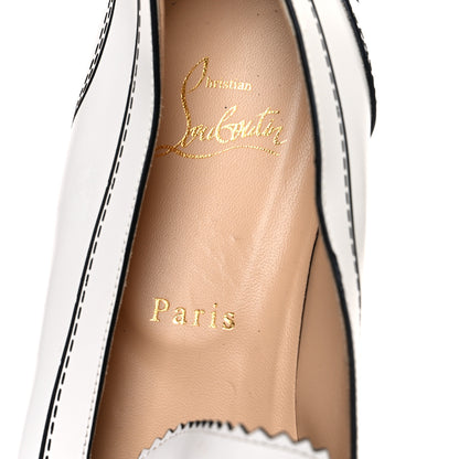 Christian Louboutin Calfskin Women Mocalaureat Tromp L'oeil Loafers 39 White 9 of 9