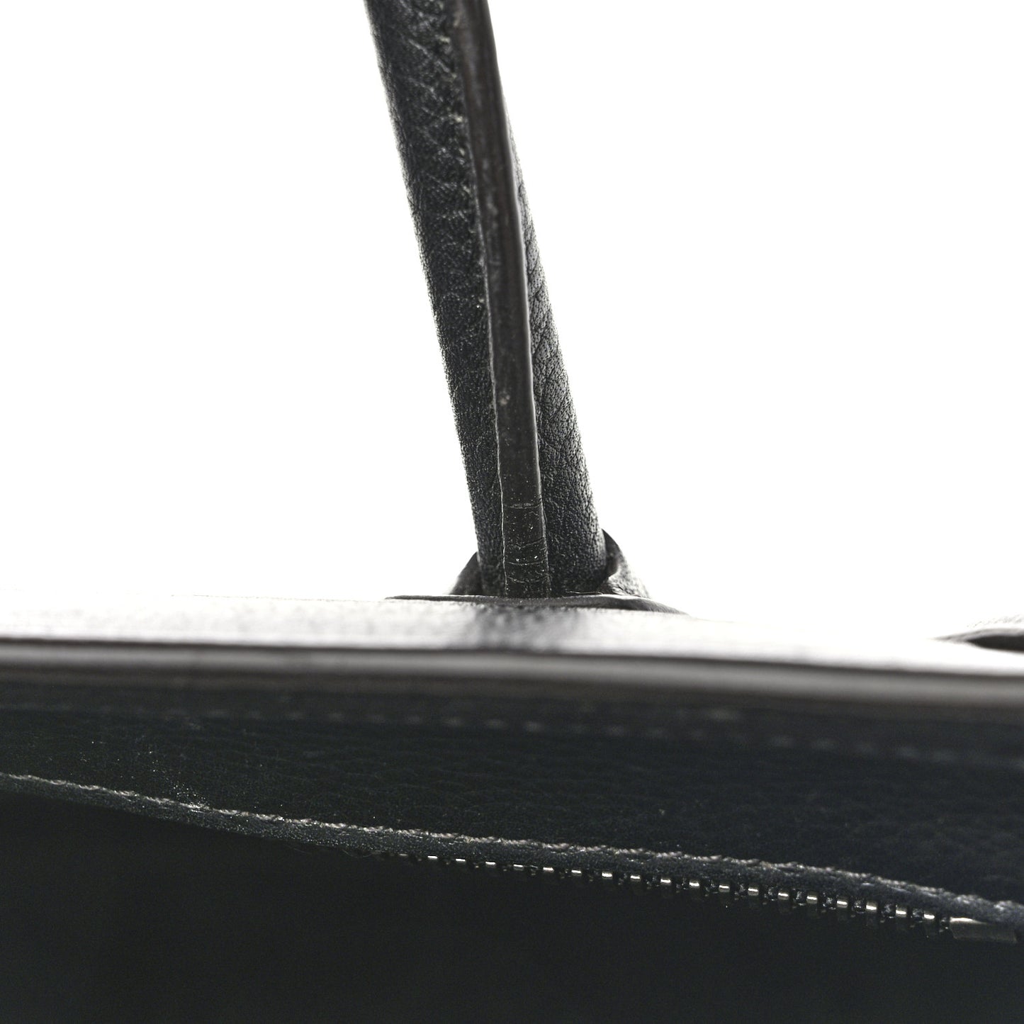 Drummed Calfskin Nano Luggage Black