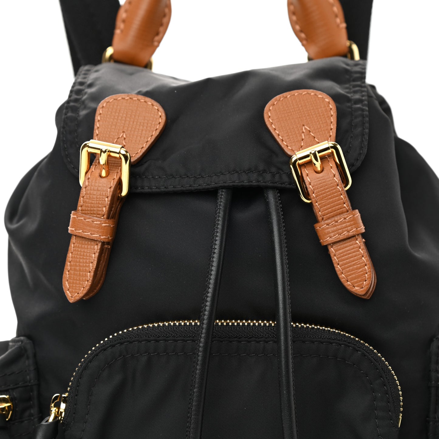 Nylon Small Rucksack Backpack Black
