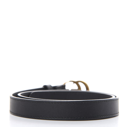 Gucci Calfskin Double G 20mm Belt 70 28 Black 3 of 6