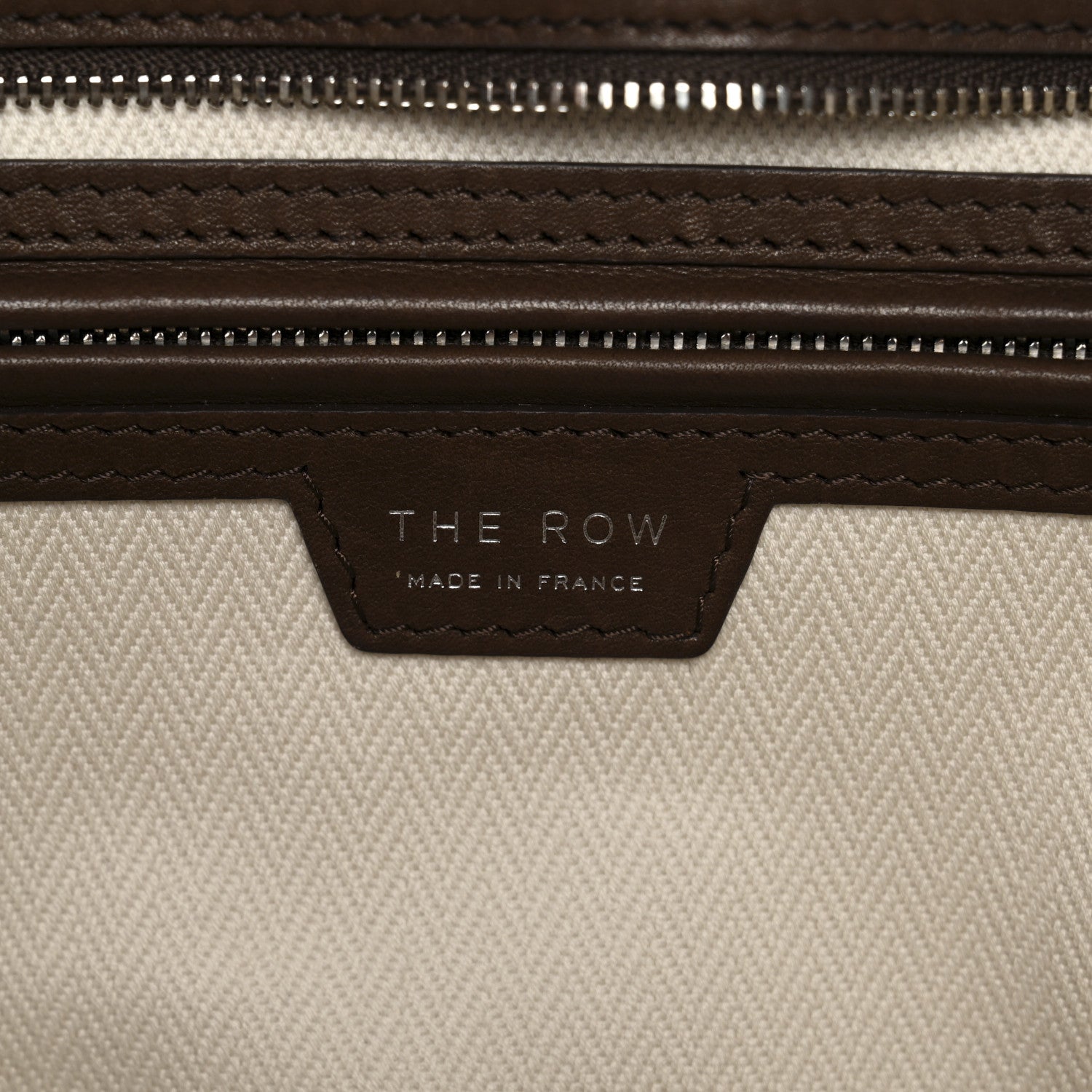 The Row Polished Saddle Calfskin Marlo 14 Dark Brown 5 of 12