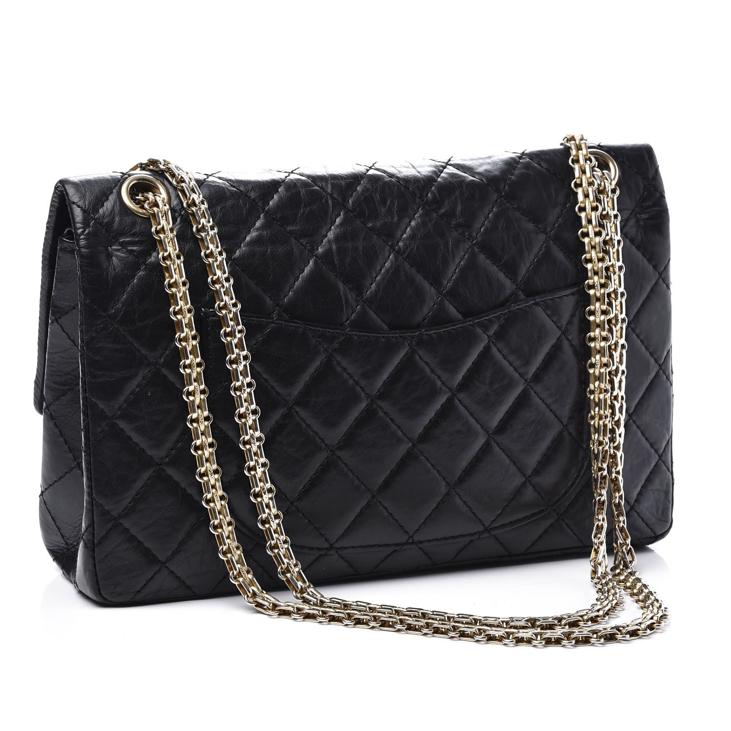 Chanel Aged Calfskin Quilted 2.55 Reissue 226 Flap Black 2 of 11