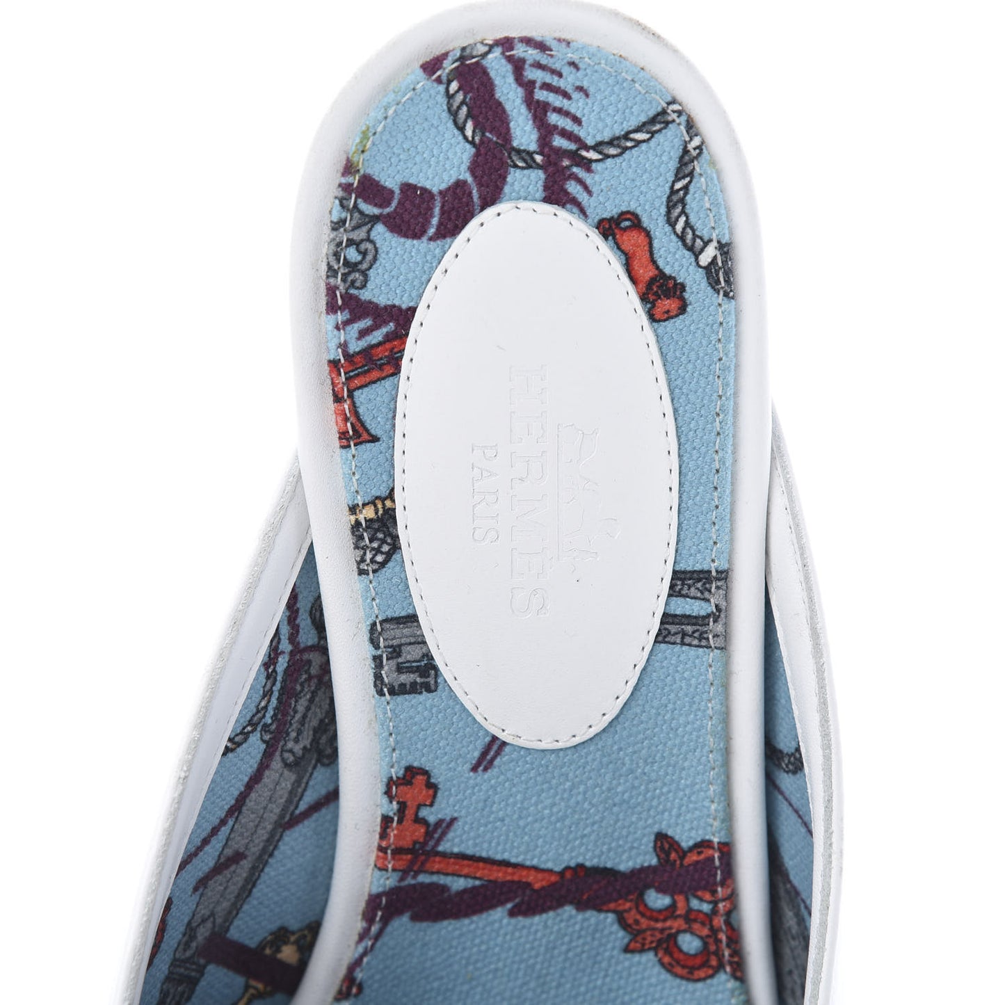 Calfskin Oz Mules 37 White