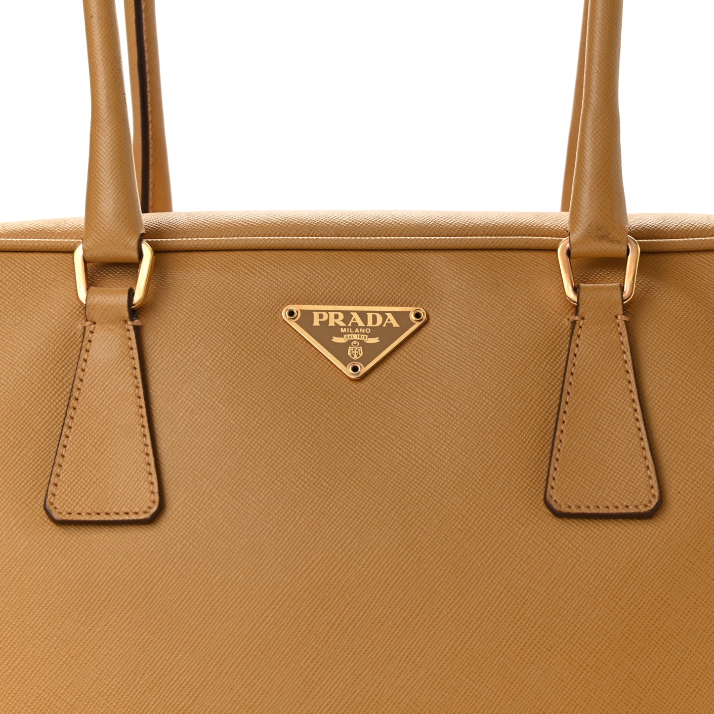Saffiano Lux Bowler Caramel