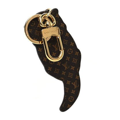 Louis Vuitton Calfskin Monogram LV Animals Otter Bag Charm Key Holder Pink 3 of 3