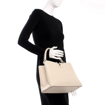 Louis Vuitton Taurillon Capucines MM Galet 2 of 13