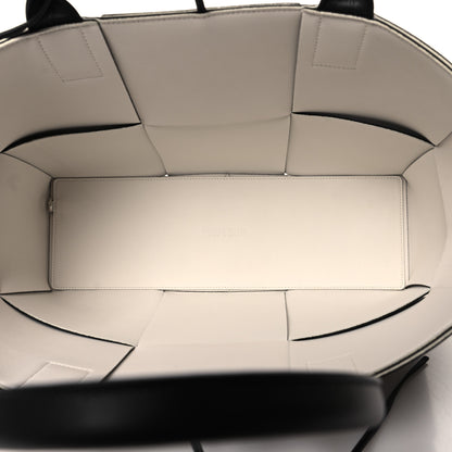 Bottega Veneta Nappa Maxi Intrecciato Arco Tote Black White 6 of 11