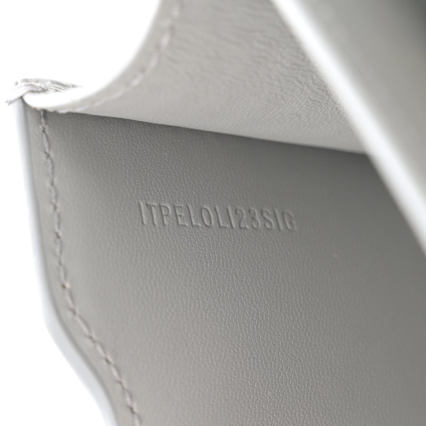 Crocodile Embossed Small TB Bag Cloud Grey