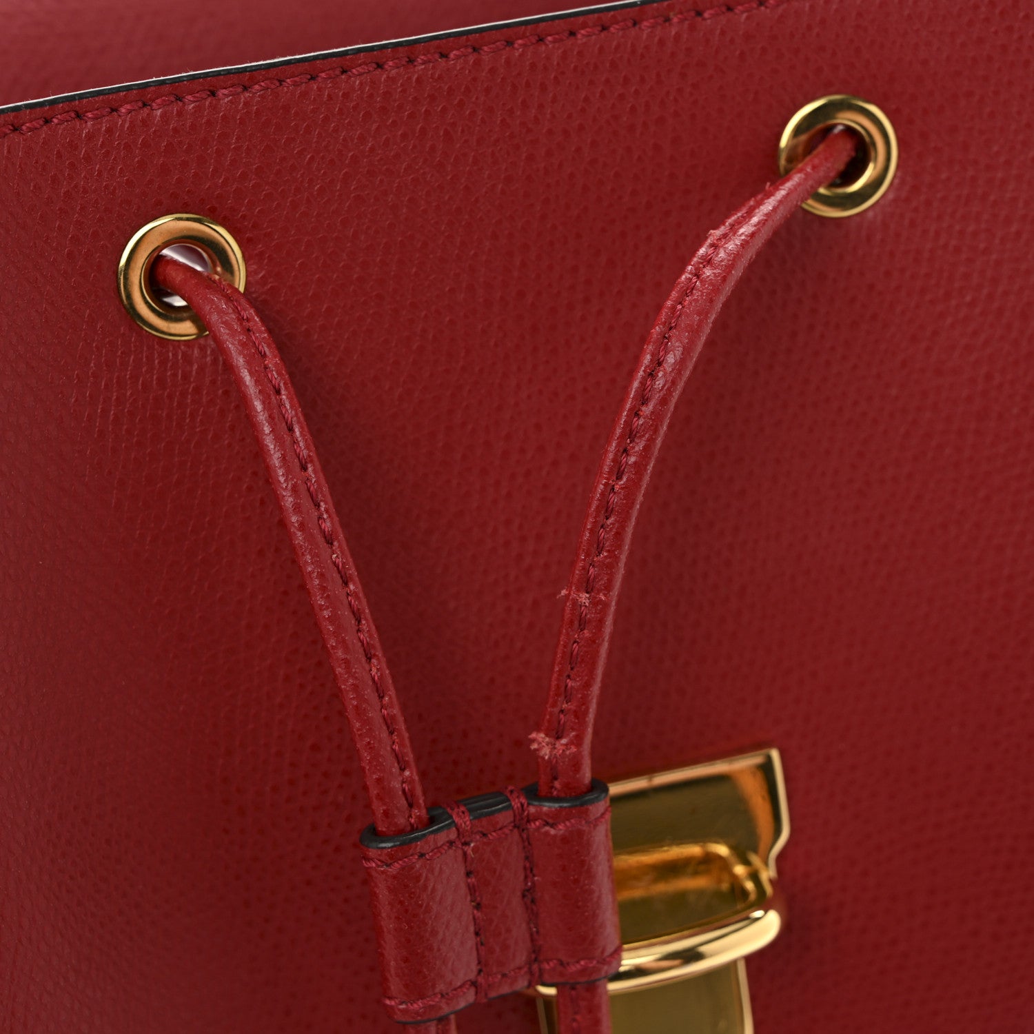 Fendi Vitello Cruise F is Fendi Drawstring Backpack Fragola 12 of 13