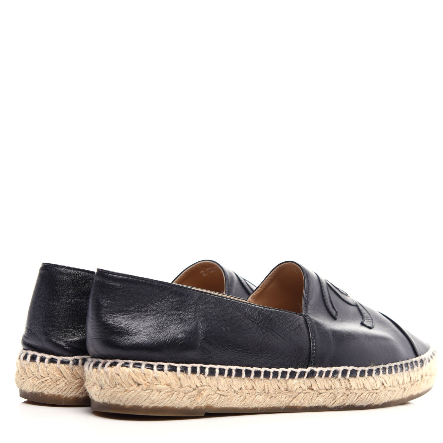 Chanel Lambskin CC Espadrilles 41 Black 4 of 11