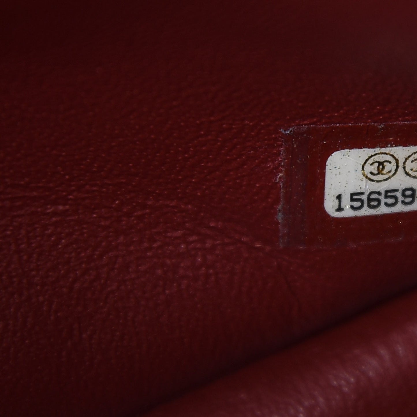 Caviar Quilted Jumbo Double Flap Dark Red