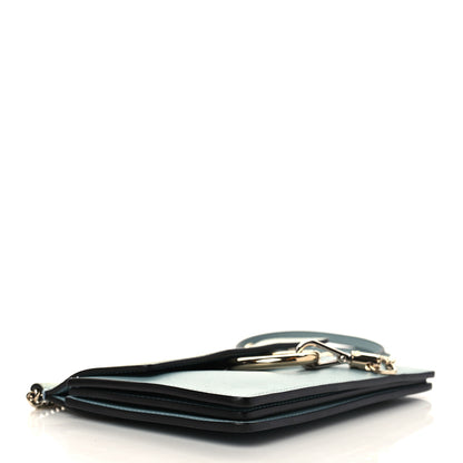 Chloe Calfskin Suede Mini Chain Faye Shoulder Bag Cloudy Blue 3 of 5