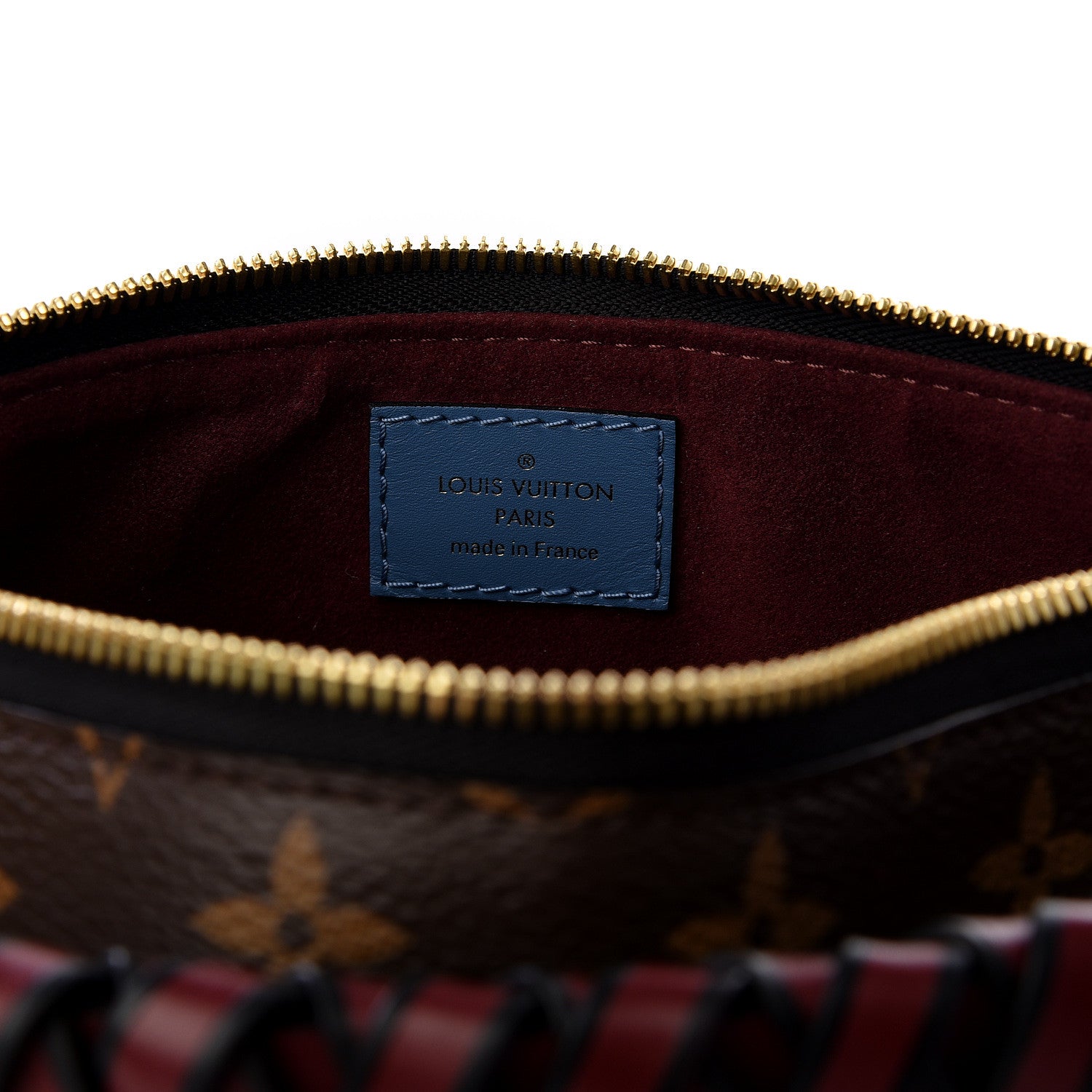 Louis Vuitton Monogram Beaubourg Hobo Mini Bordeaux Red Peach Safran Blue Jean Blue 5 of 9