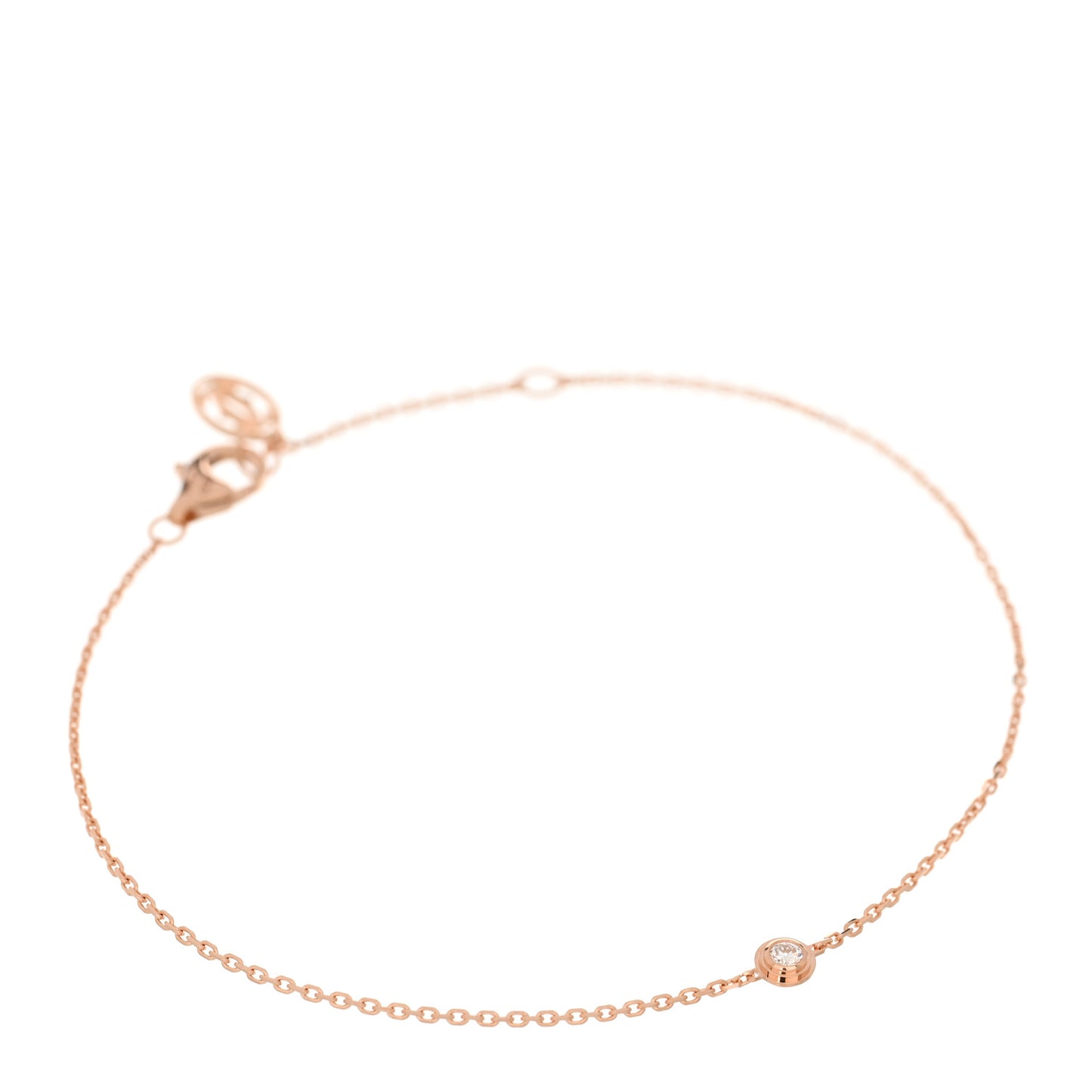 18K Pink Gold Diamond XS D'Amour Bracelet