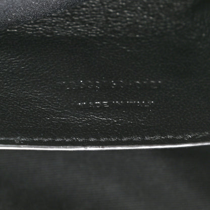 Saint Laurent Crinkled Lambskin Matelasse Monogram Baby Niki Chain Satchel Black 8 of 12