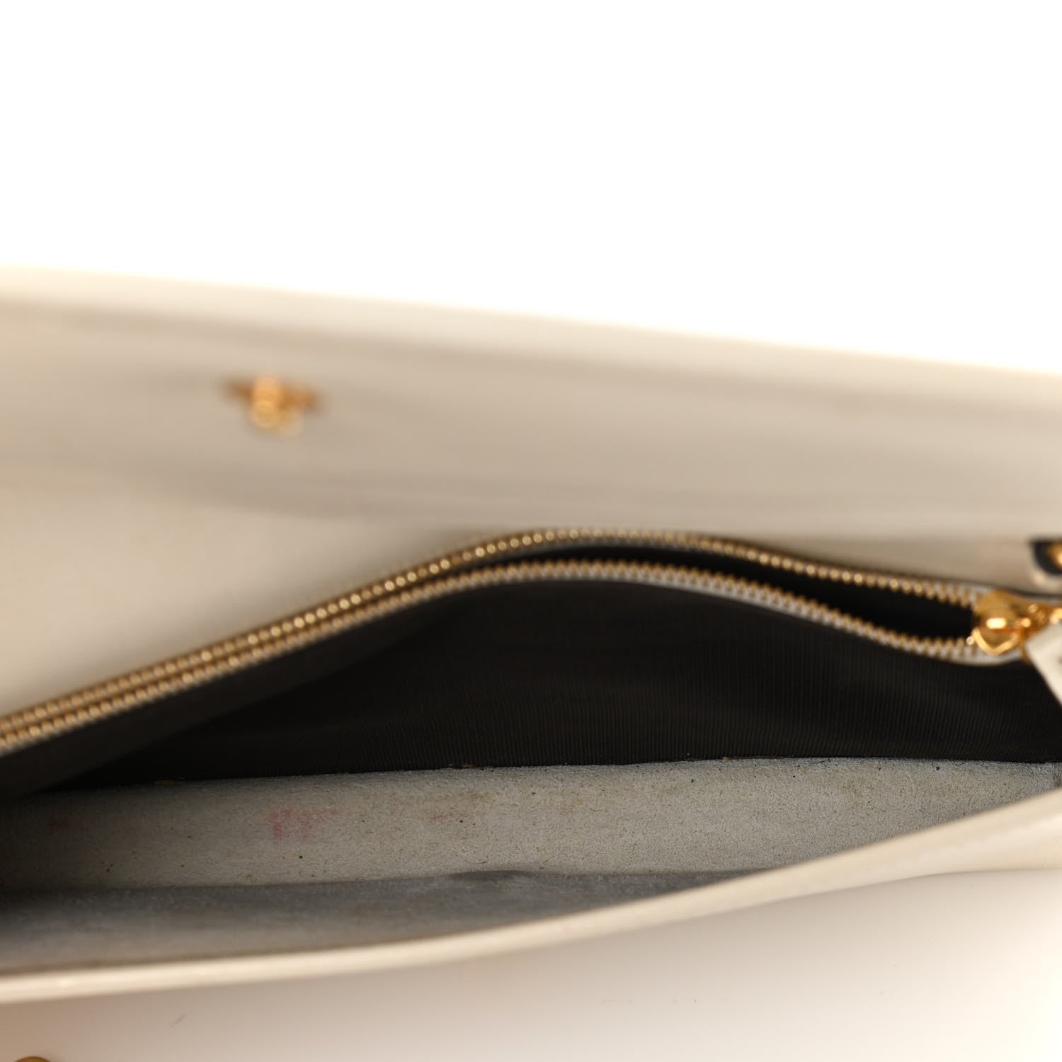 Gucci GG Supreme Monogram Azalea Calfskin Horsebit 1955 Wallet On Chain Beige Ebony Mystic White 5 of 11