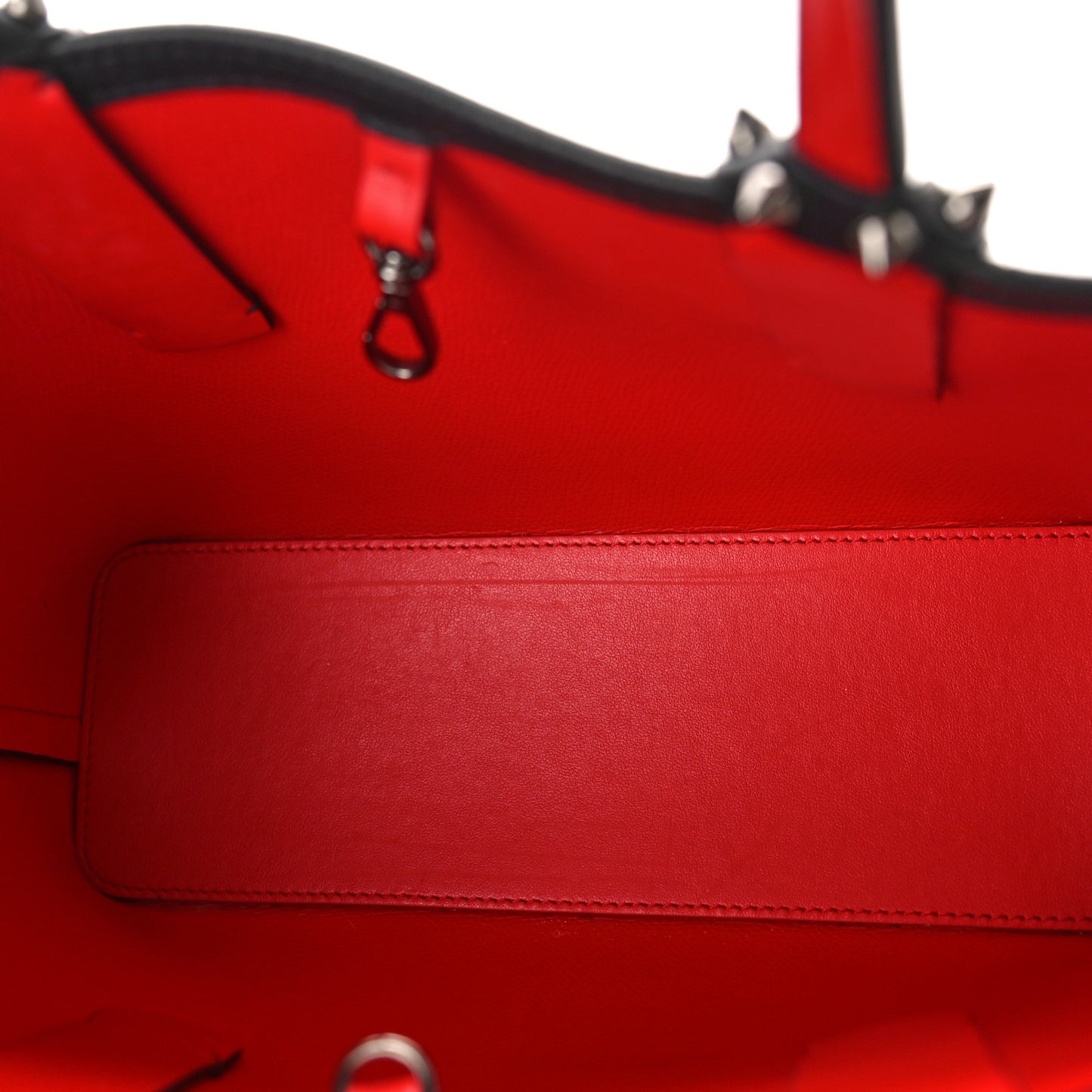 Calfskin Spikes Mini East West Cabata Tote Black