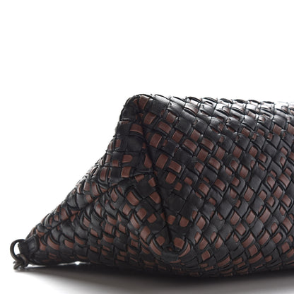 Bottega Veneta Nappa Intrecciato Chain Crossbody Black Brown 7 of 8