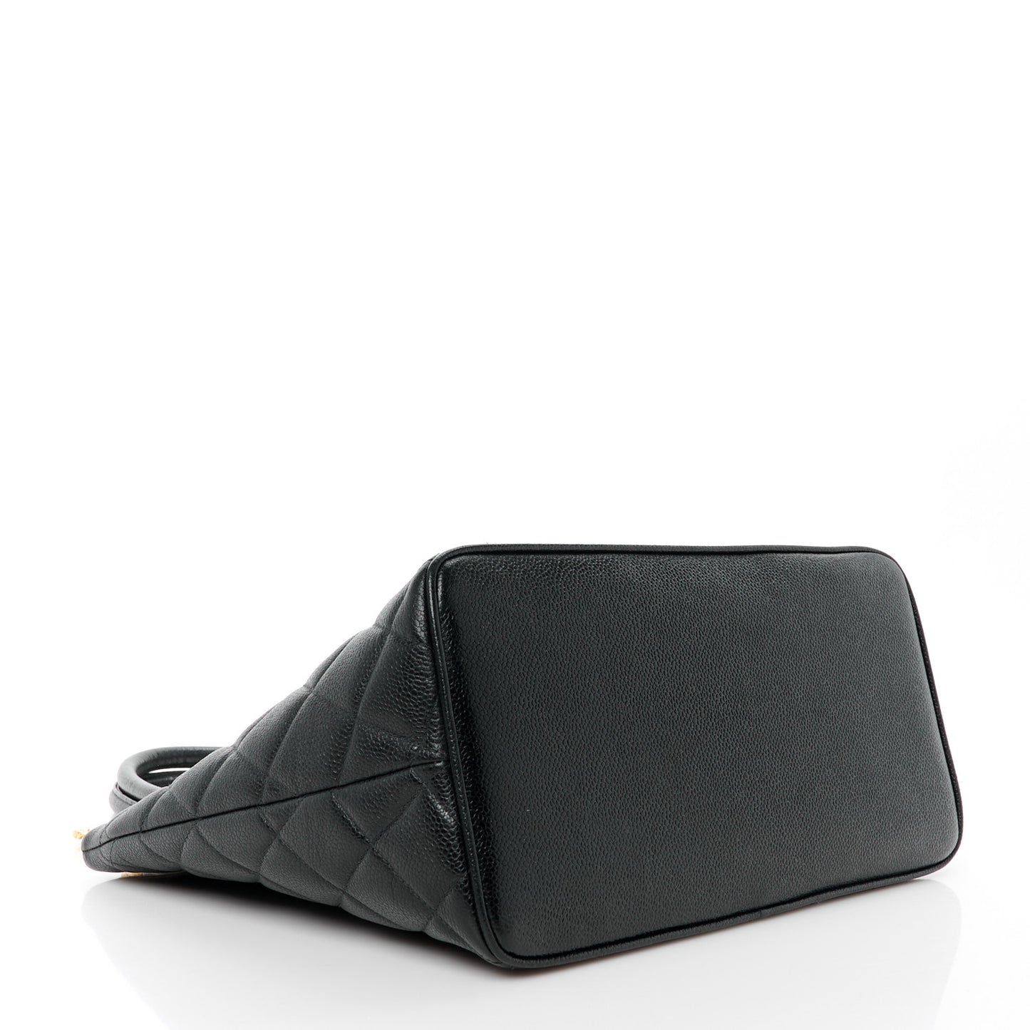 Caviar Quilted Medallion Tote Black