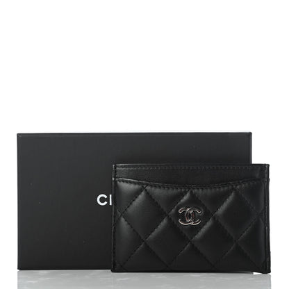Chanel Lambskin Quilted Card Holder Black 8 of 8